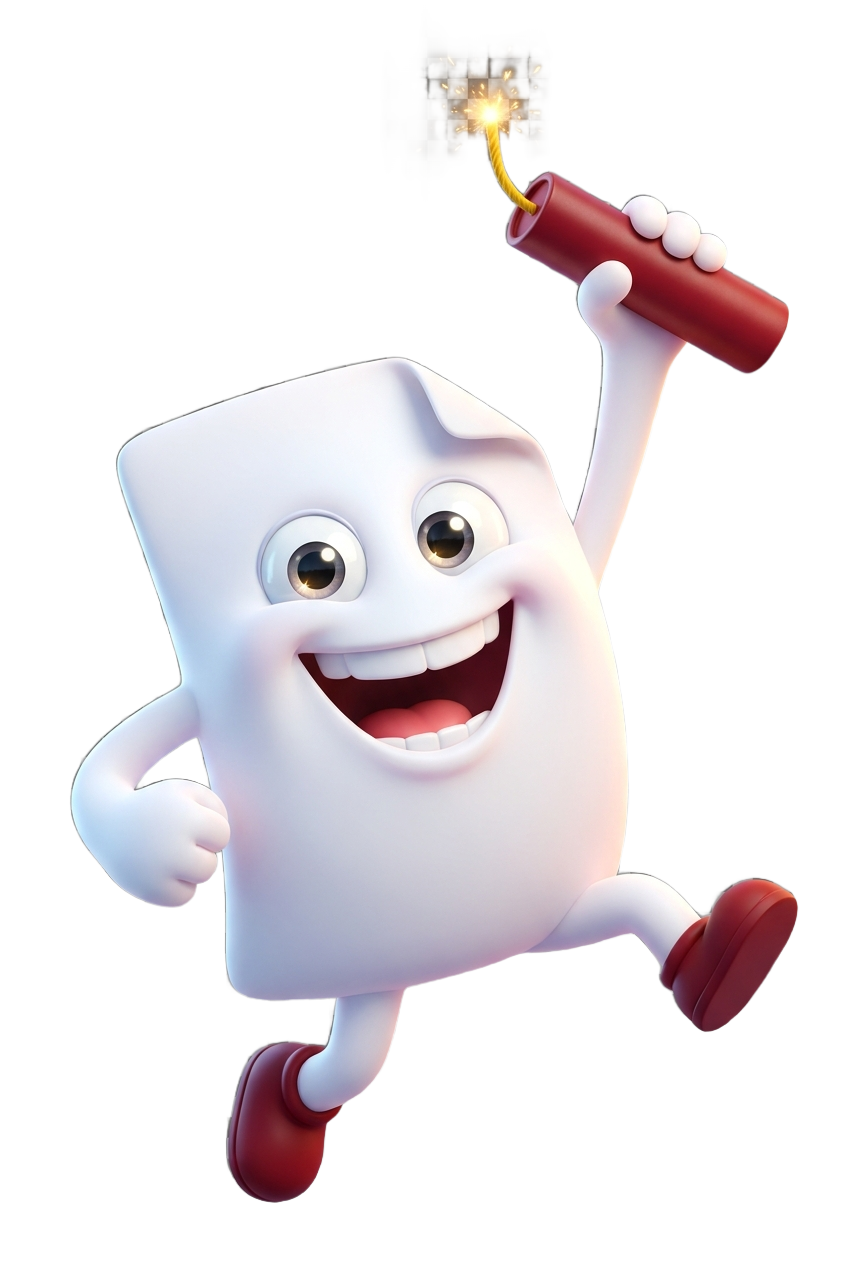 CV character celebrating a job offer